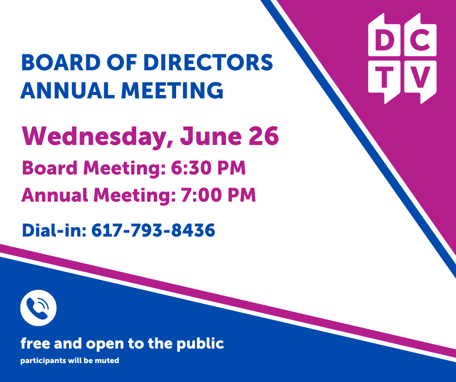 Board of Directors Meeting - June 26, 2024, 7 pm